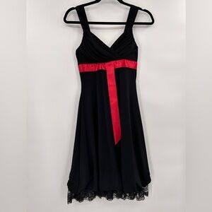 Vintage My Michelle Y2K Dress Size Small‎ Black Red HOCO Whimsigoth Vamp Witchy